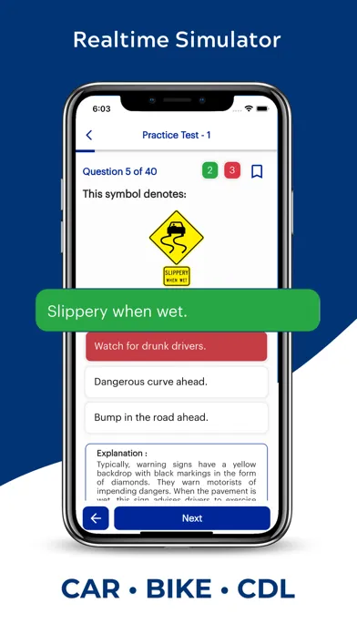 Minnesota DVS Permit Practice Screenshots