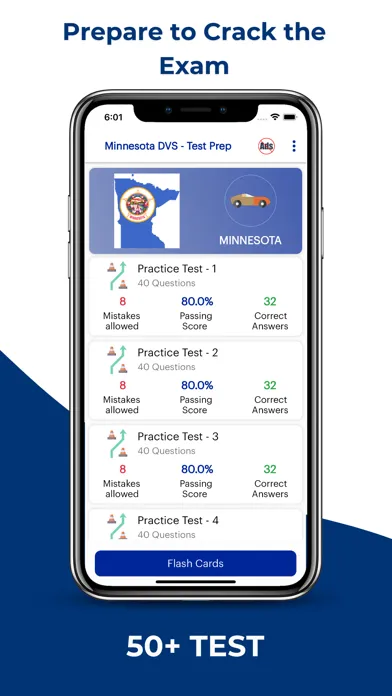 Minnesota DVS Permit Practice Screenshots