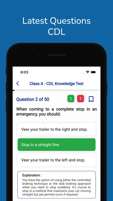 Mississippi CDL Permit Test Screenshots
