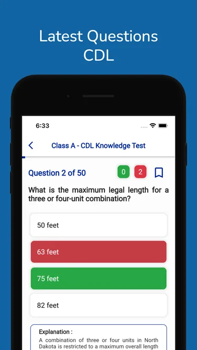 North Dakota CDL Permit Test स्क्रीनशॉट
