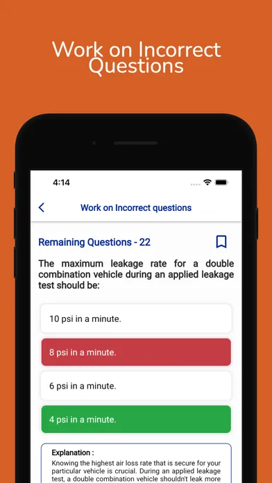 North Dakota CDL Permit Test स्क्रीनशॉट
