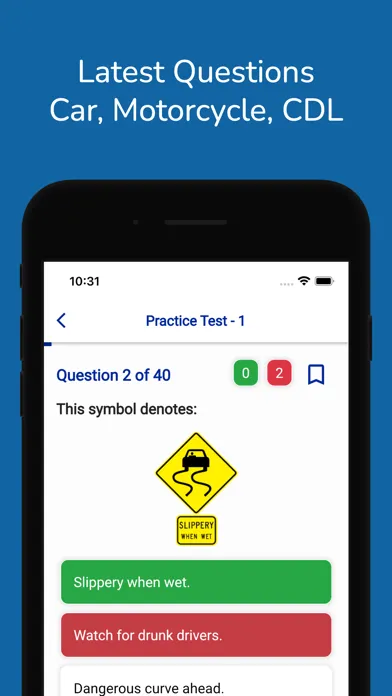 Ohio BMV Permit Practice Prep स्क्रीनशॉट