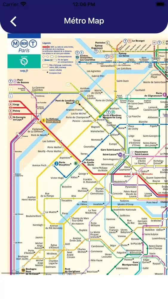 Скриншоты Paris Metro Routes and Map