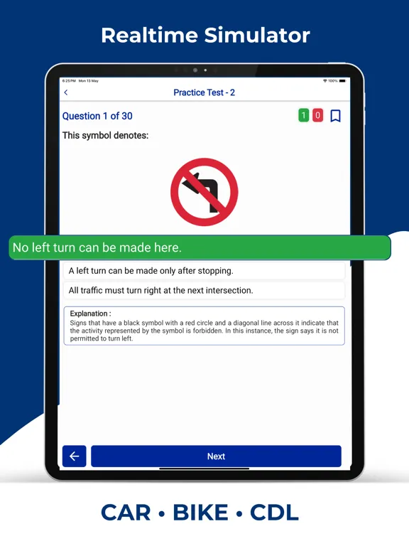 Скриншоты Tennessee DMV Permit Practice iPad 