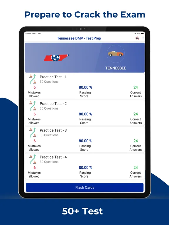 Скриншоты Tennessee DMV Permit Practice iPad 