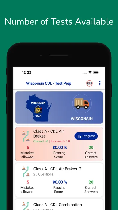 صور Wisconsin CDL Permit Practice