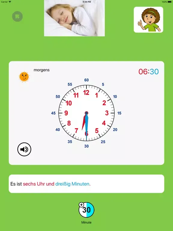 Die Uhr & Uhrzeit lernen VPP iPad 스크린샷