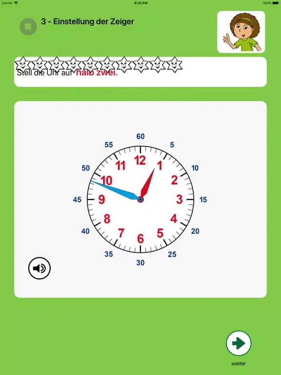 Die Uhr & Uhrzeit lernen VPP iPad 스크린샷