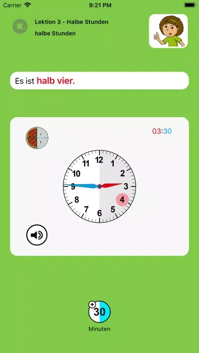 Die Uhr & Uhrzeit lernen VPP 스크린샷