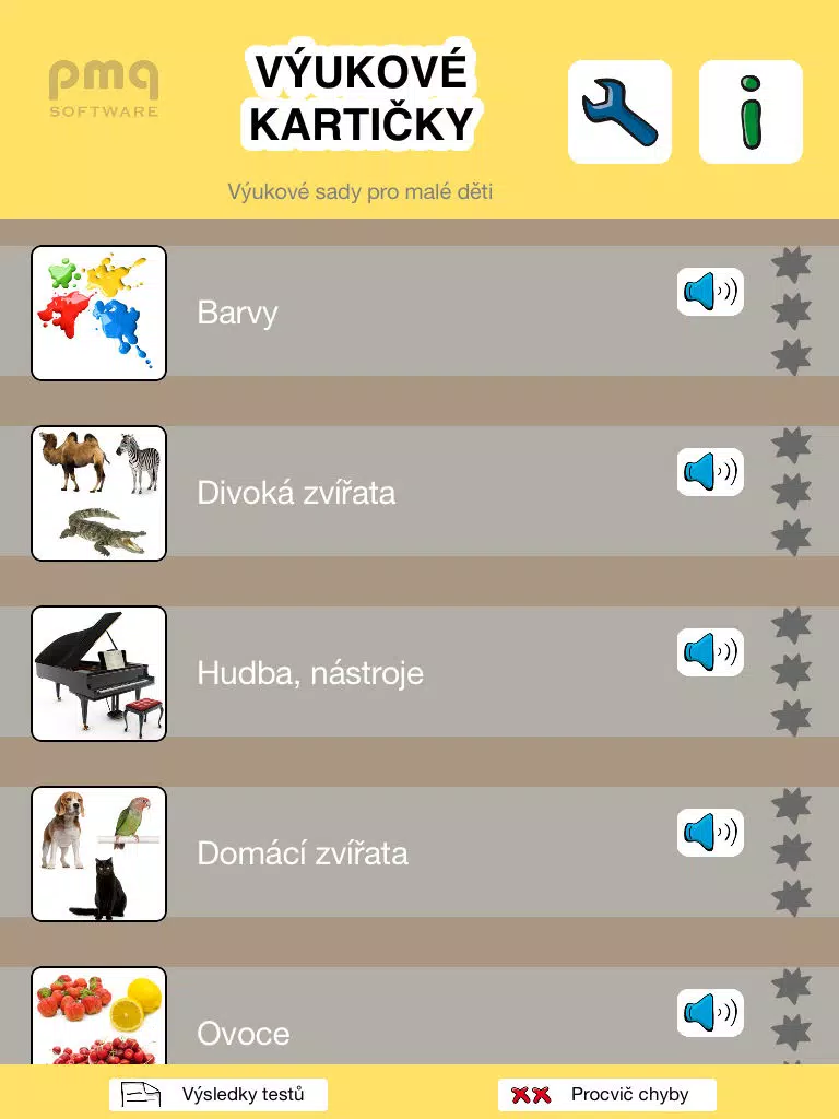 Výukové kartičky, plná verze iPad  Ekran Görüntüleri