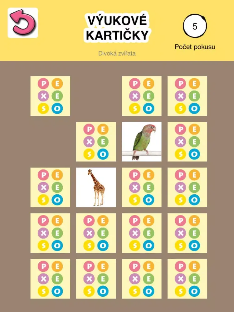 Screenshot di Výukové kartičky, plná verze iPad 