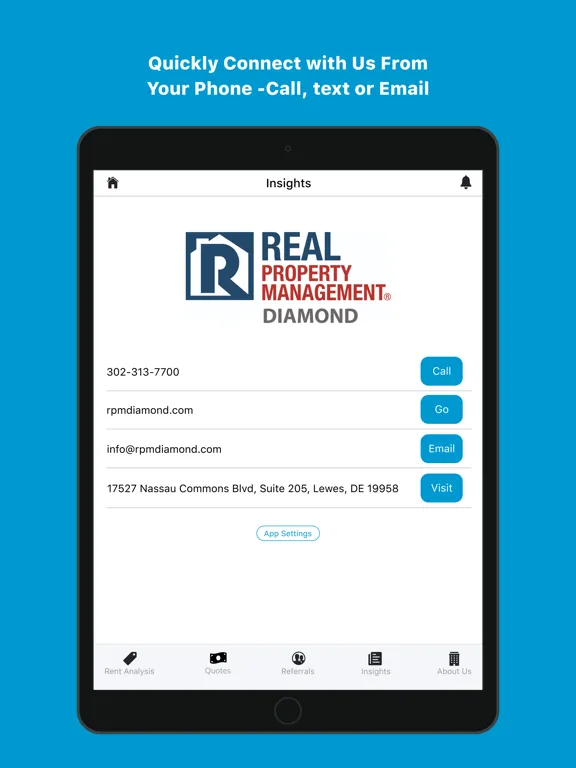 Zrzuty ekranu RPM Diamond ReferApp iPad 