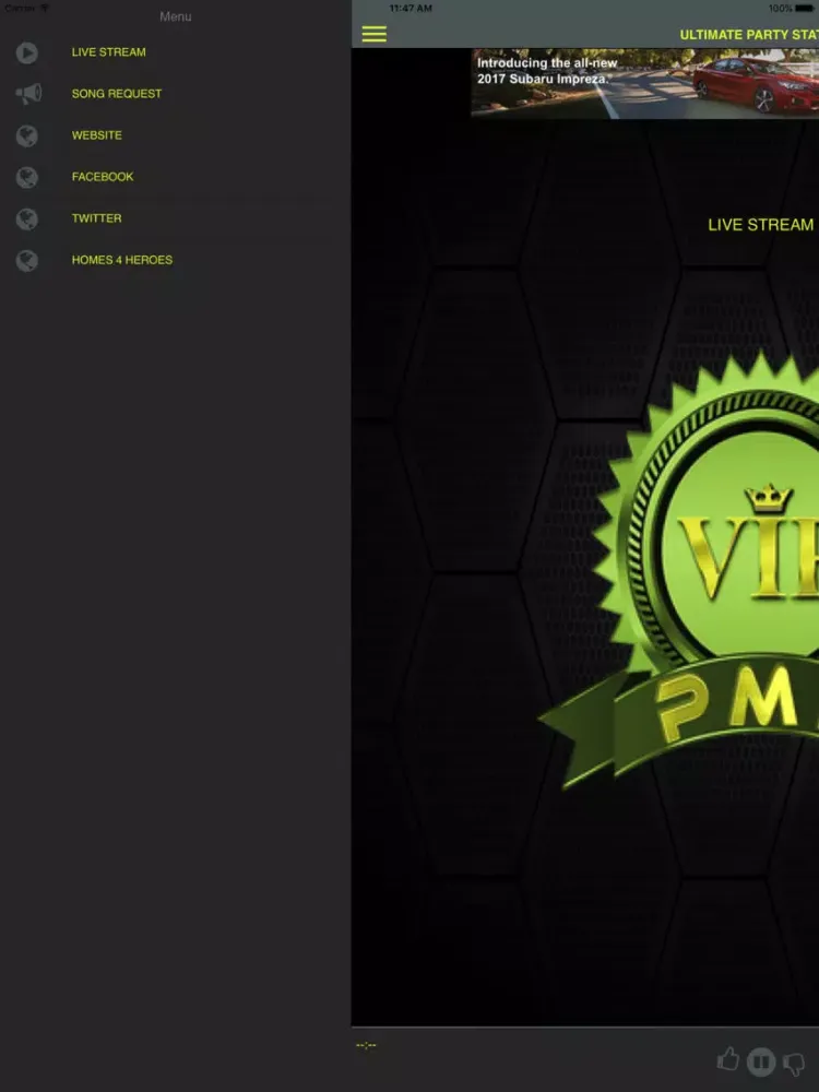 Capturas de pantalla de Power Mix Radio V.I.P iPad 
