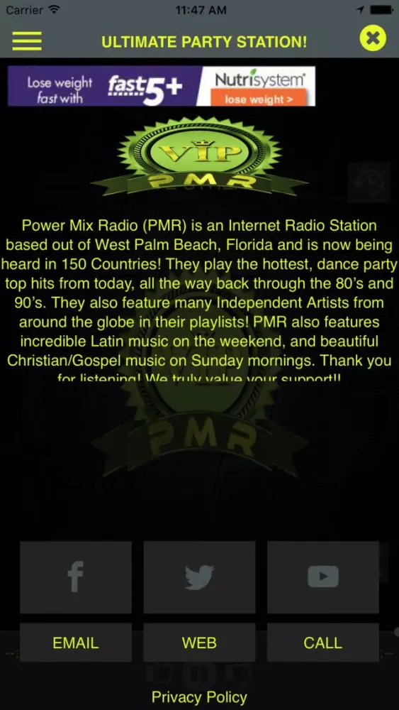 Capturas de pantalla de Power Mix Radio V.I.P