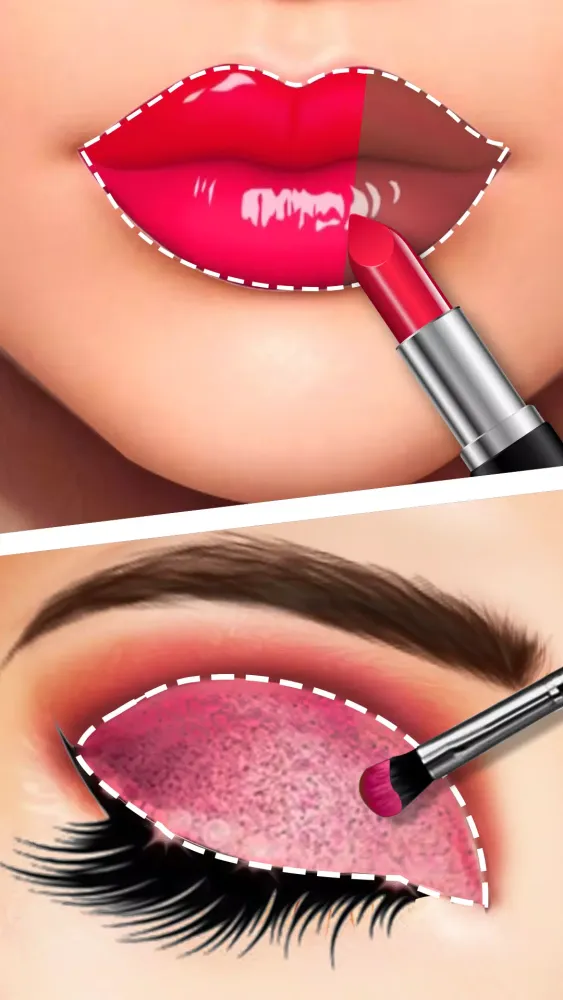 Fashion Dress Up Games: Makeup Screenshots