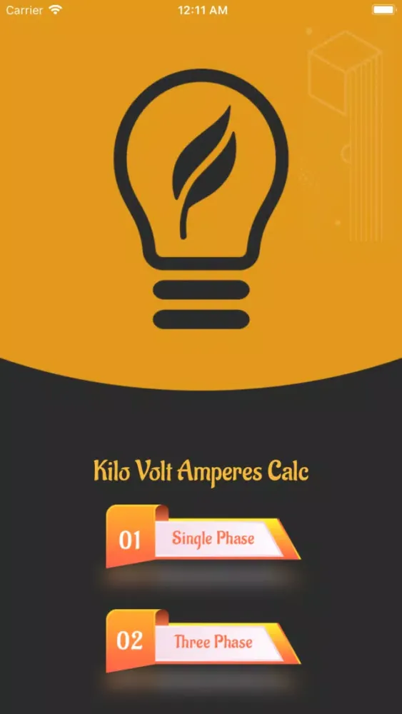 Captures d'écran de Kilo volt Amperes calc