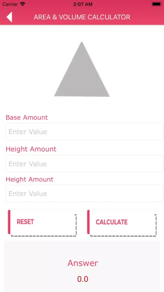 AREA - VOLUME CALCULATOR Screenshots