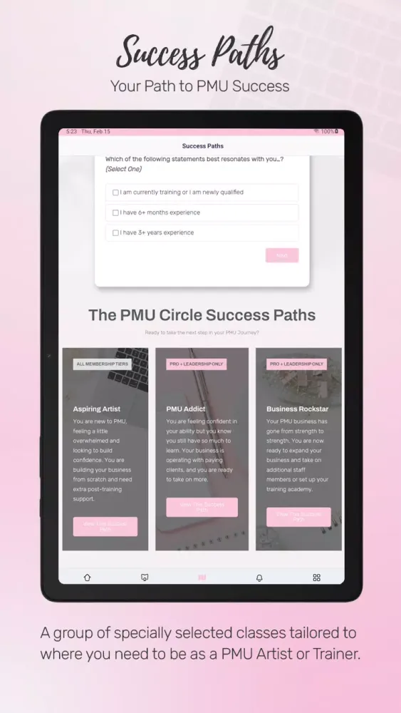 Tangkapan skrin The PMU Circle