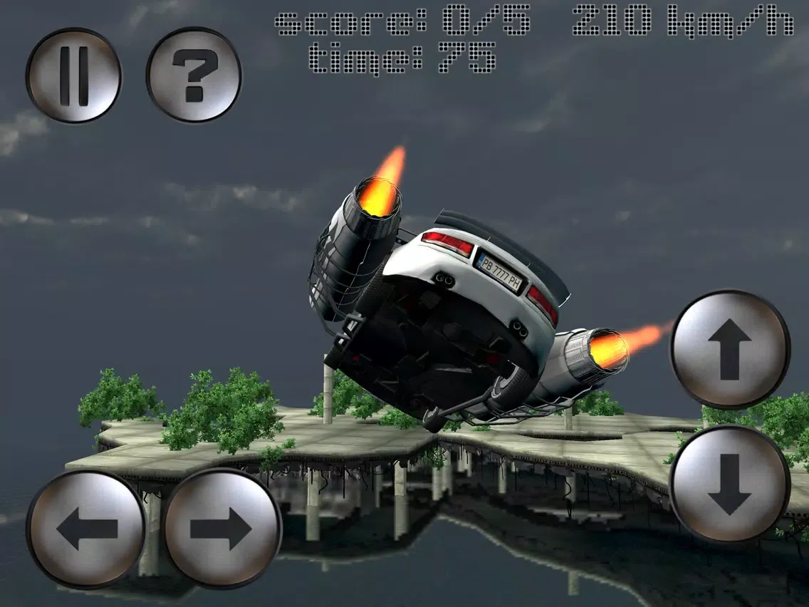 Capturas de tela do Jet Car - Destroyed City iPad 