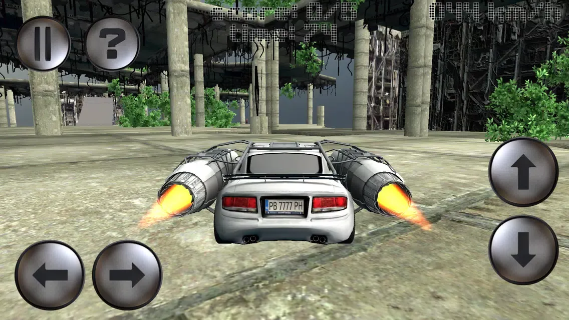 Capturas de tela do Jet Car - Destroyed City