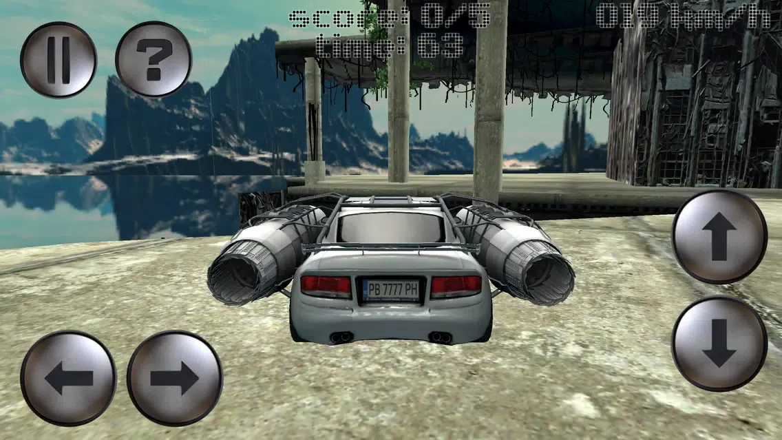 Capturas de tela do Jet Car - Destroyed City