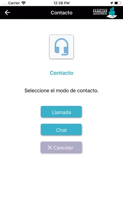 Capturas de tela do Plan de Prevención Magisterial