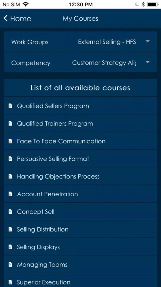 P&G Sales University Ekran Görüntüleri