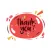 Flower Thank Stickers