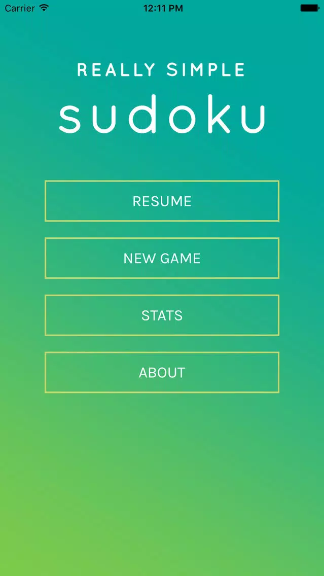 Really Simple Sudoku Screenshots