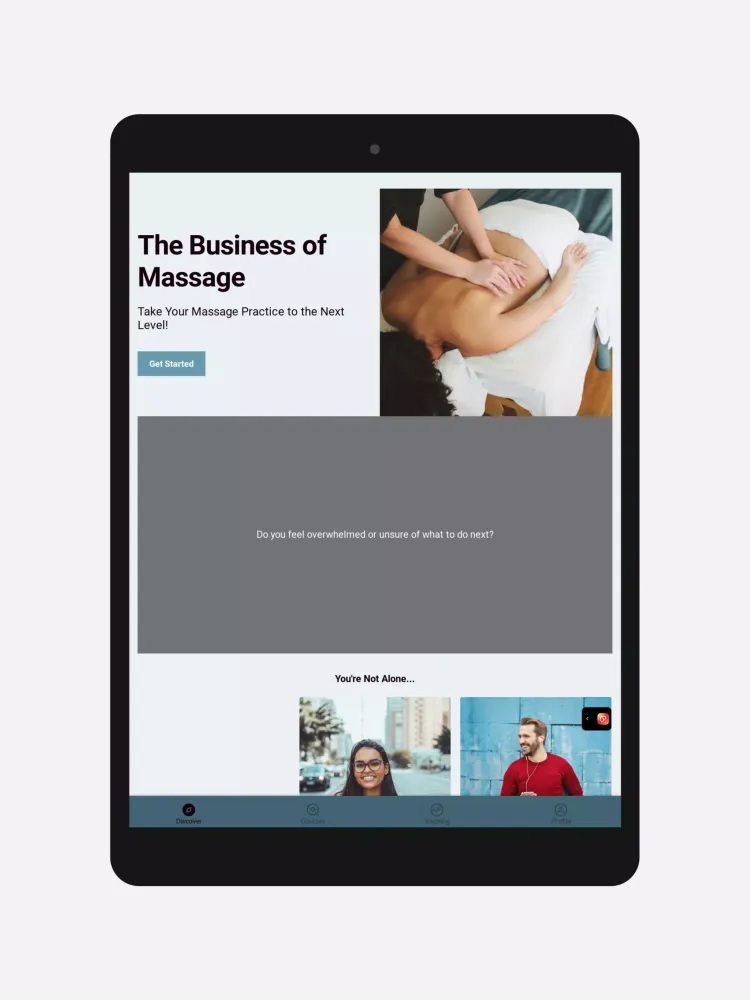 Captures d'écran de The Business of Massage