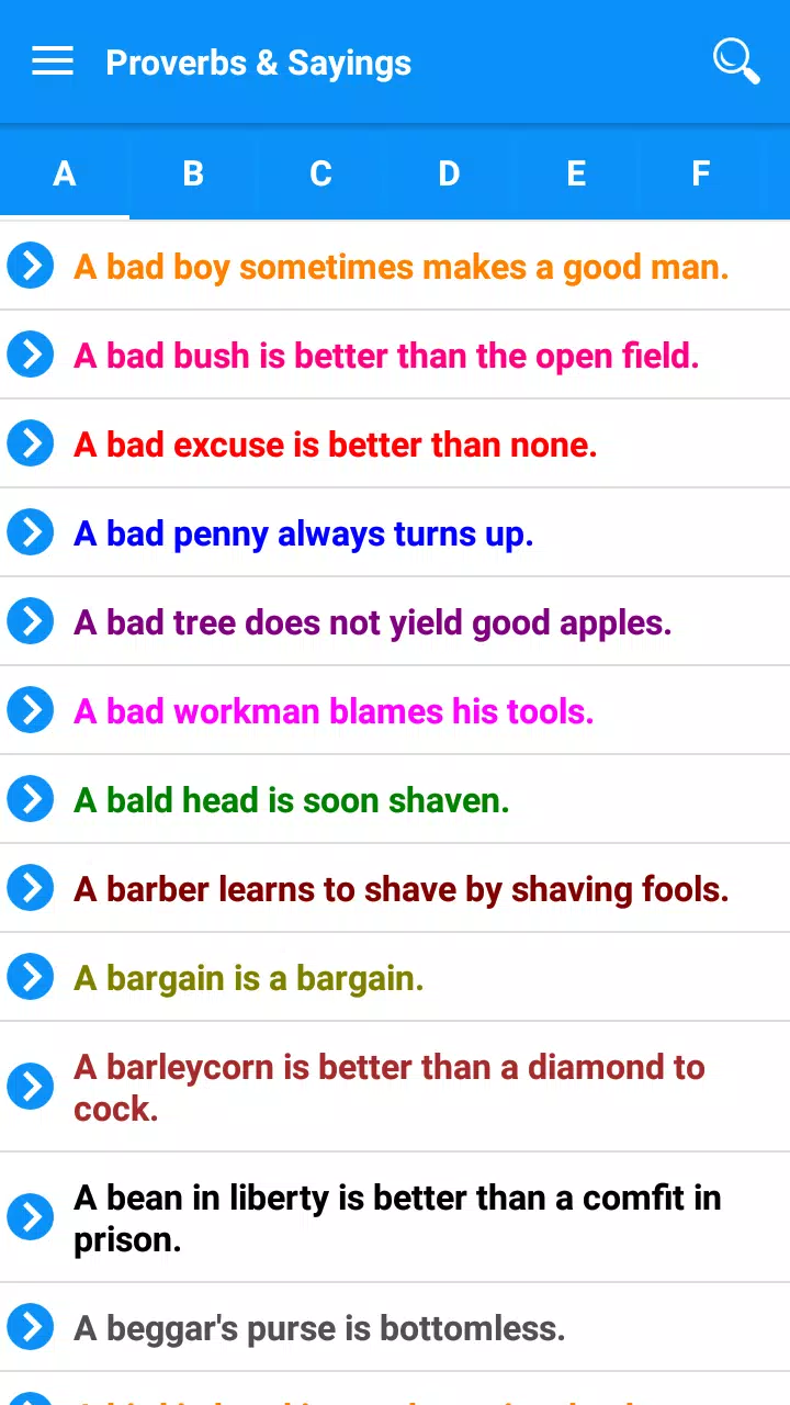 Proverbs and Sayings Screenshots