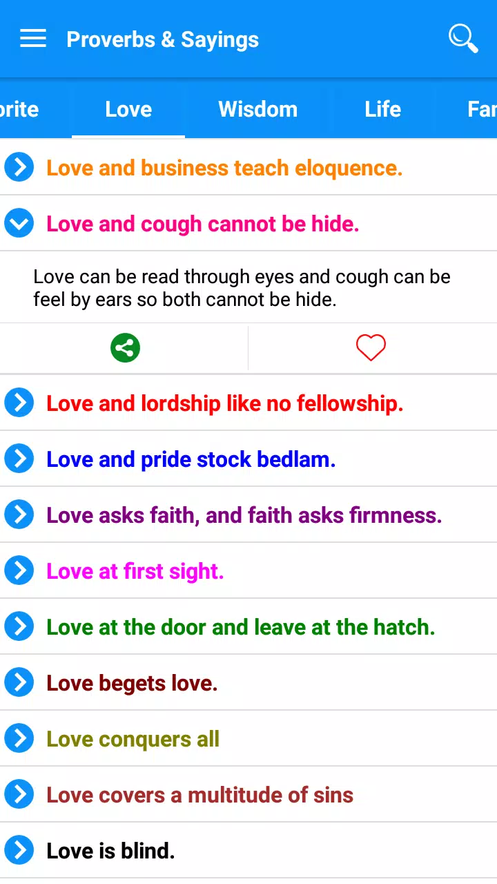 Proverbs and Sayings Screenshots