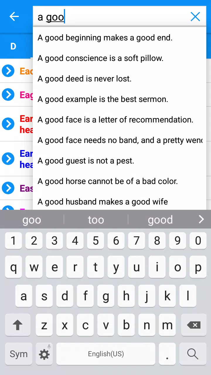 Proverbs and Sayings Screenshots