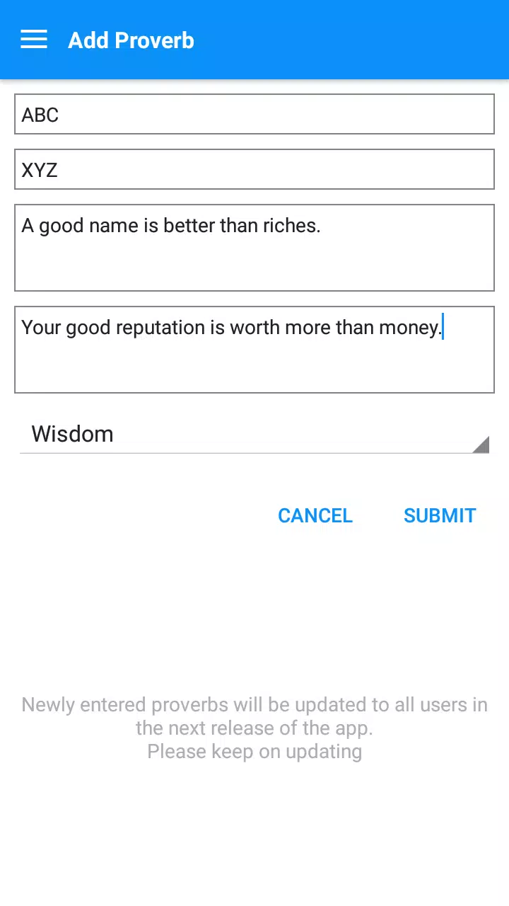 Proverbs and Sayings Screenshots