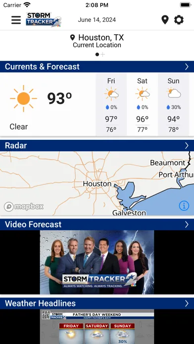 Capturas de pantalla de KPRC 2 Storm Tracker Weather