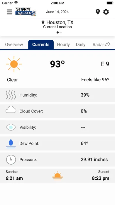 Capturas de pantalla de KPRC 2 Storm Tracker Weather