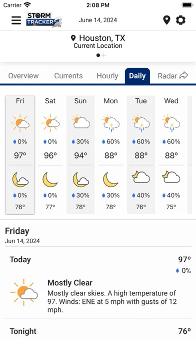 Capturas de pantalla de KPRC 2 Storm Tracker Weather
