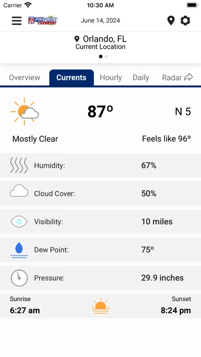 News 6 Pinpoint Weather WKMG 스크린샷
