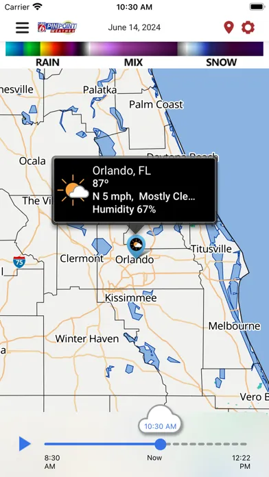 News 6 Pinpoint Weather WKMG 스크린샷