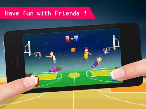 صور Funny Bouncy Basketball - Fun 2 Player Physics iPad 