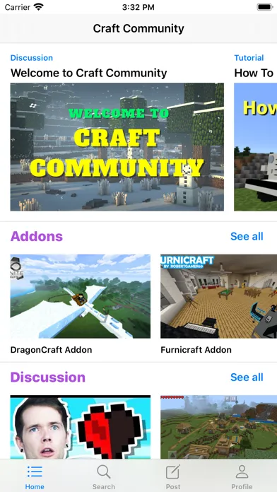 ภาพหน้าจอของ Addons for Minecraft Community