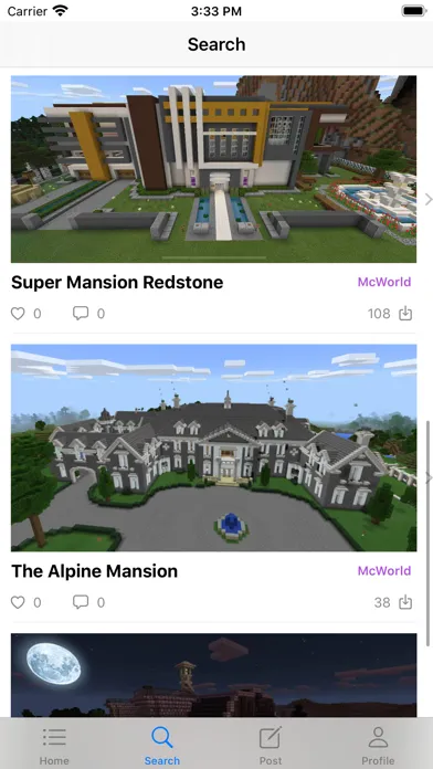 ภาพหน้าจอของ Addons for Minecraft Community