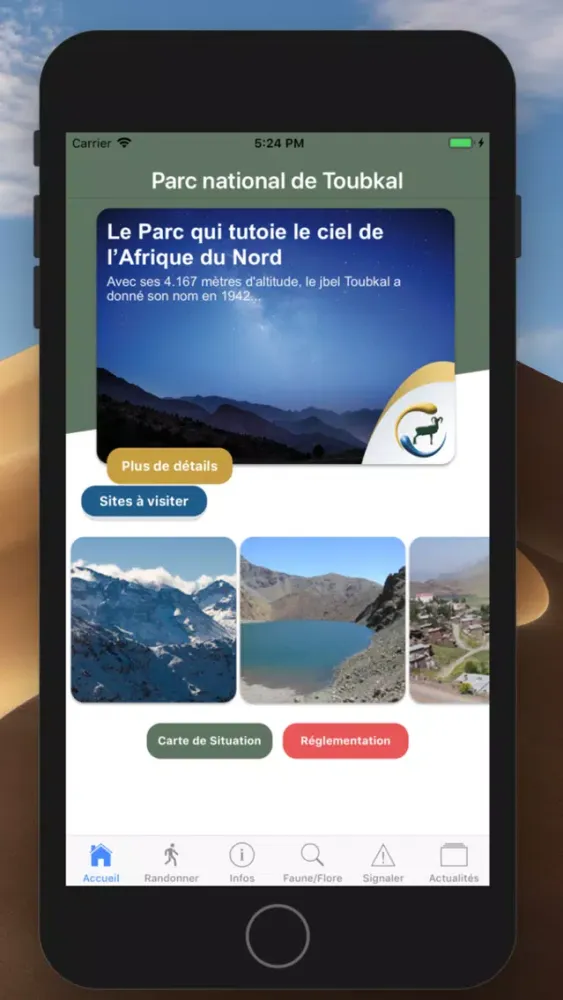 Capturas de tela do Parc National de Toubkal