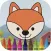 Cute animal in farm coloring book games for kids