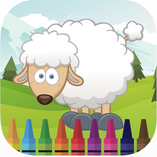 My farm animal coloring book games for kids