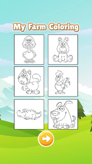 Capturas de tela do My farm animal coloring book games for kids