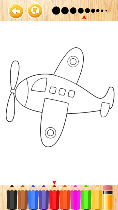 Tangkapan skrin Sky airplane coloring book for kids games