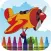 Sky plane rolling coloring book games for kids