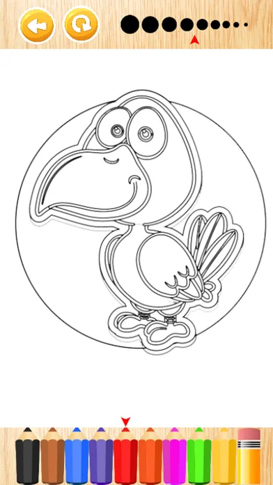Tangkapan skrin Small birds coloring book for kids games