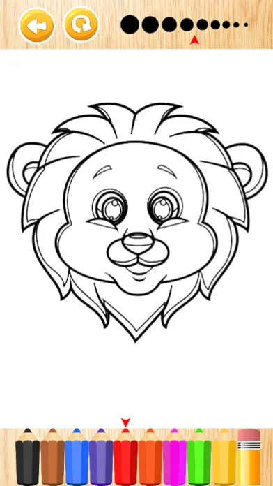 Ảnh chụp màn hình của Zoo animal face coloring book for kids games